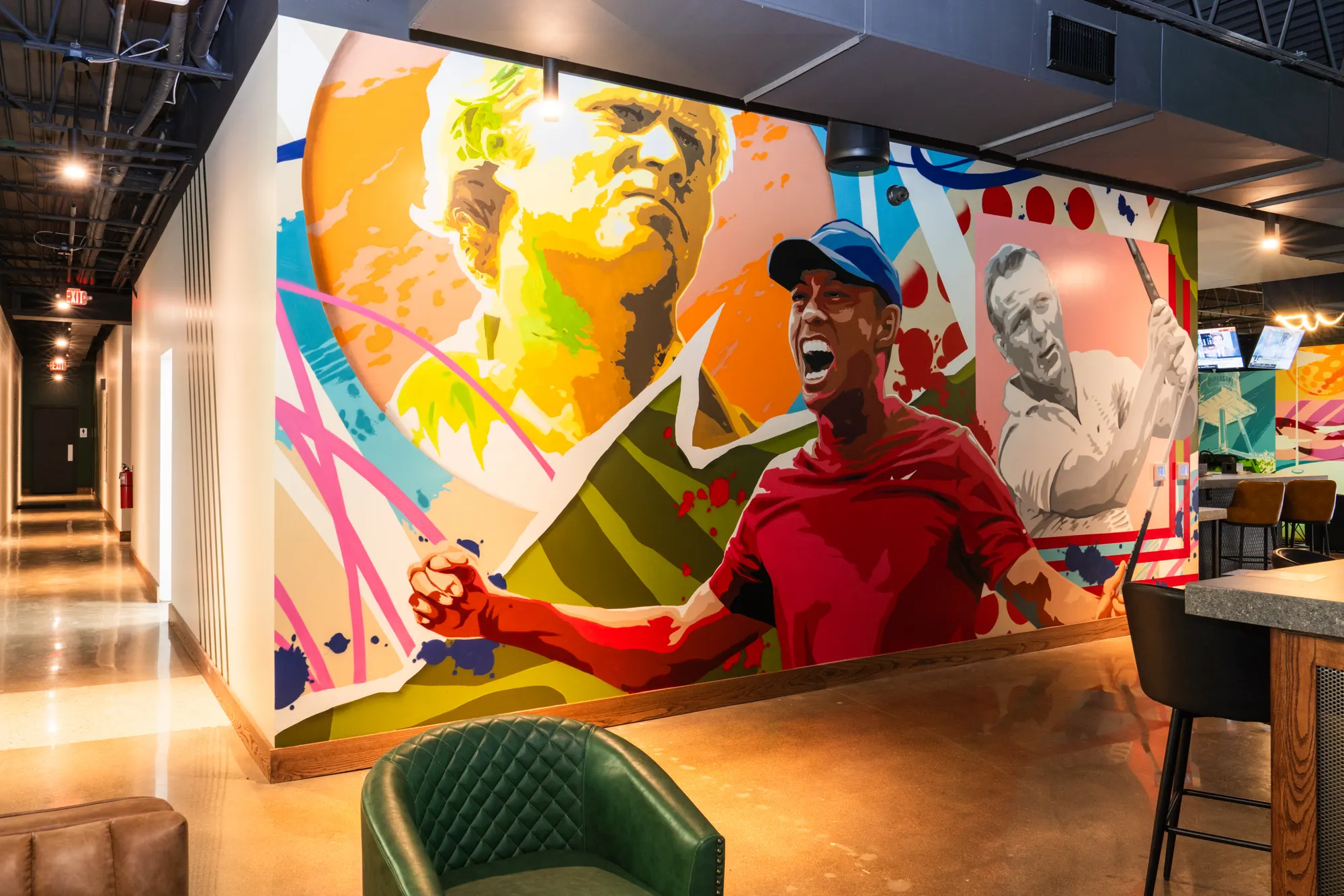 Golf mural